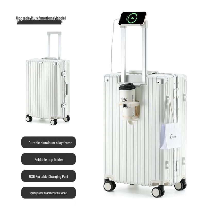 Women s Vintage Hardshell Luggage Suitcase 20-inch