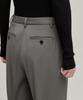 MUSINSA STANDARD WOMAN Women'S Heavyweight Fleece-Lined Wide Hidden Elastic Waist Slacks [Warm Gray]