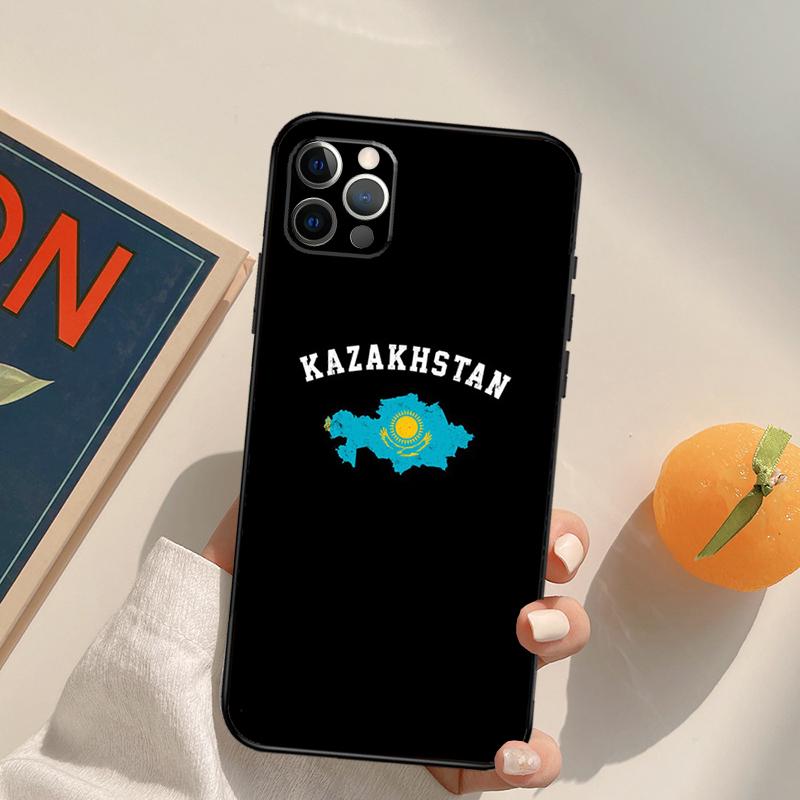 Kazakhstan Flag Art Case For iPhone 13 12 Mini SE 2020 SE 2022 6S 7 8 Plus X XR XS Max 11 12 13 Pro Max Capa
