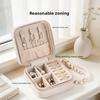Elegant Jewelry Box With Velvet Material For Travel And Gift Giving