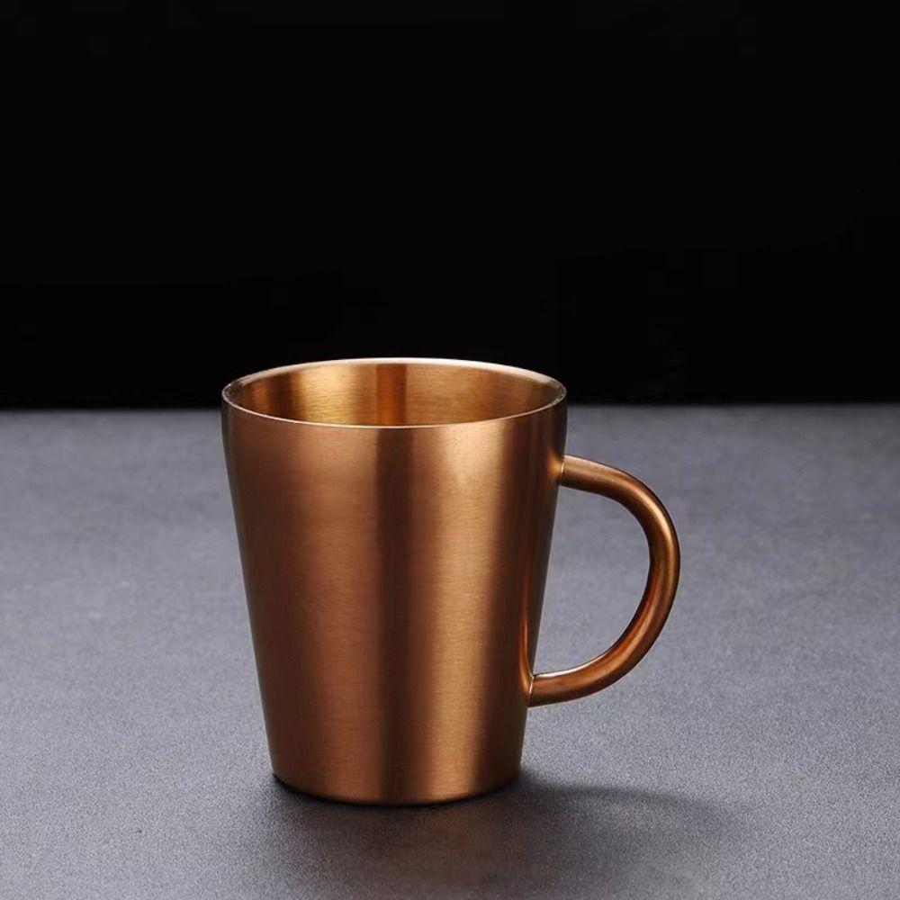 Doppelwandige Edelstahl-Trinktasse Tragbare Thermoskanne Edelstahl-Kaffeebecher für Zuhause