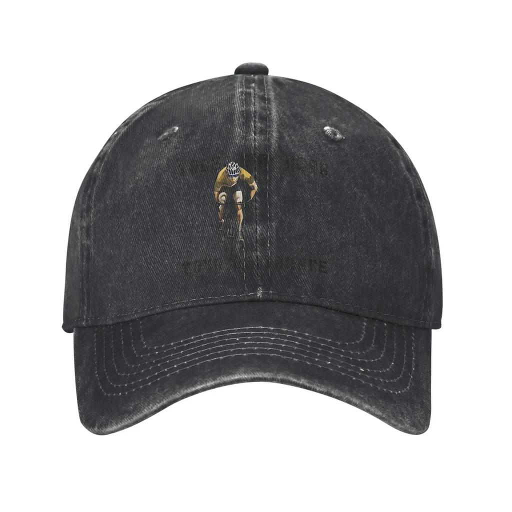 Berretto da Baseball Vintage Tadej Pogacar in Bicicletta Unisex Snapback Usurato Lavato Cappello Francia Tour Outdoor Vestibilità Regolabile