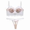 Cross-Border Lace Cotton U-Back Bra: Sexy, French-Inspired, Small Chest Enhancing Bra