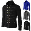 Double Mens Breasted Medieval Cosplay Jacket Steampunk Gothic Coat Victorian