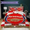 Custom Name Arsenal Pattern Bedding Uilt Set Uilt Cover Pillowcase Home Decoration Birthday Gift (1*duvet Cover+2*pillowcase Without Core)