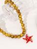 Charm Colorful Fish Pendant Necklace Glass Beads Necklace Cute Marine Animal Jewelry Gift