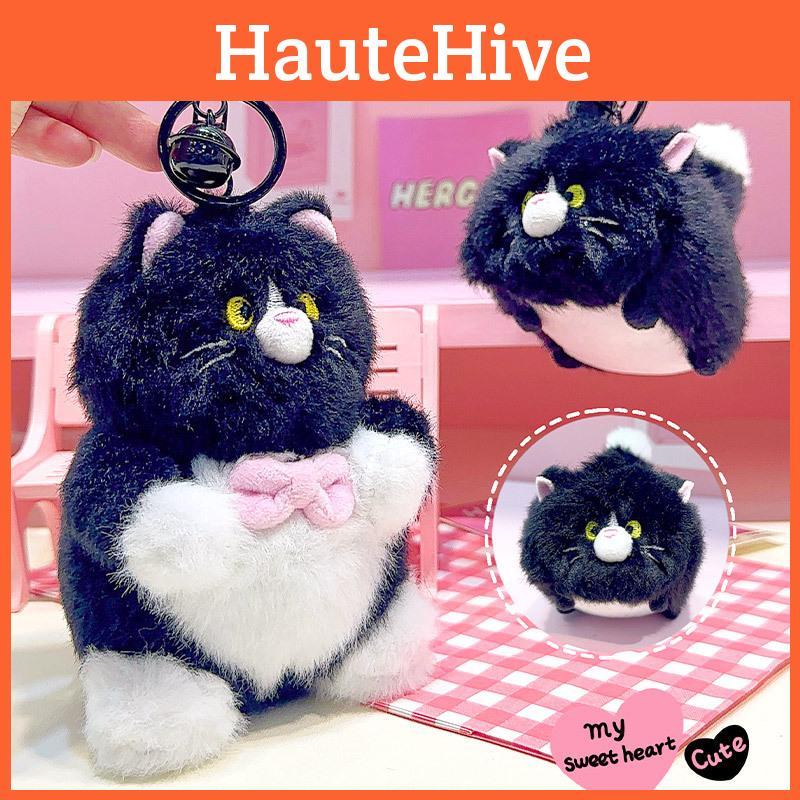 Jinnew Cute Plush Keychain Pendant Adorable Cat Plush Toy Gift For All Ages