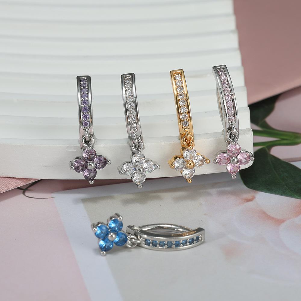 Stainless Steel Belly Button Stud with Hollowed-out Bow-shaped Belly Button Accessory