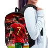 3PCS CR7 Soccer Star Pattern Backpack Set – Large-Capacity Casual Backpack with Matching Clutch & Tote Bag, Perfect for Daily