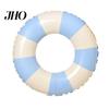 Inflatable Swim Ring Vintage Striped Swimming PVC Thickened Leakproof Men Women Buoyancy Aid Float Tube for Pool Beach Party