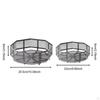 2Pcs Countertop Fruit Basket Vegetables Storage Rack Counter Large Capacity Container Metal Wire