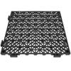 Modular Interlocking Cushion, 50 Pack 30 x 30 cm Splicing Drainage Mats, Soft PVC Interlocking Drainage Floor Tiles, Non-Slip Drainage Hole for