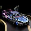 Non-Toxic 1690 Colorful Cyber Sports Car Building Block Set / Fashionable Design Eye-Catching Door Title/Difficulty Diy Car Model Display/