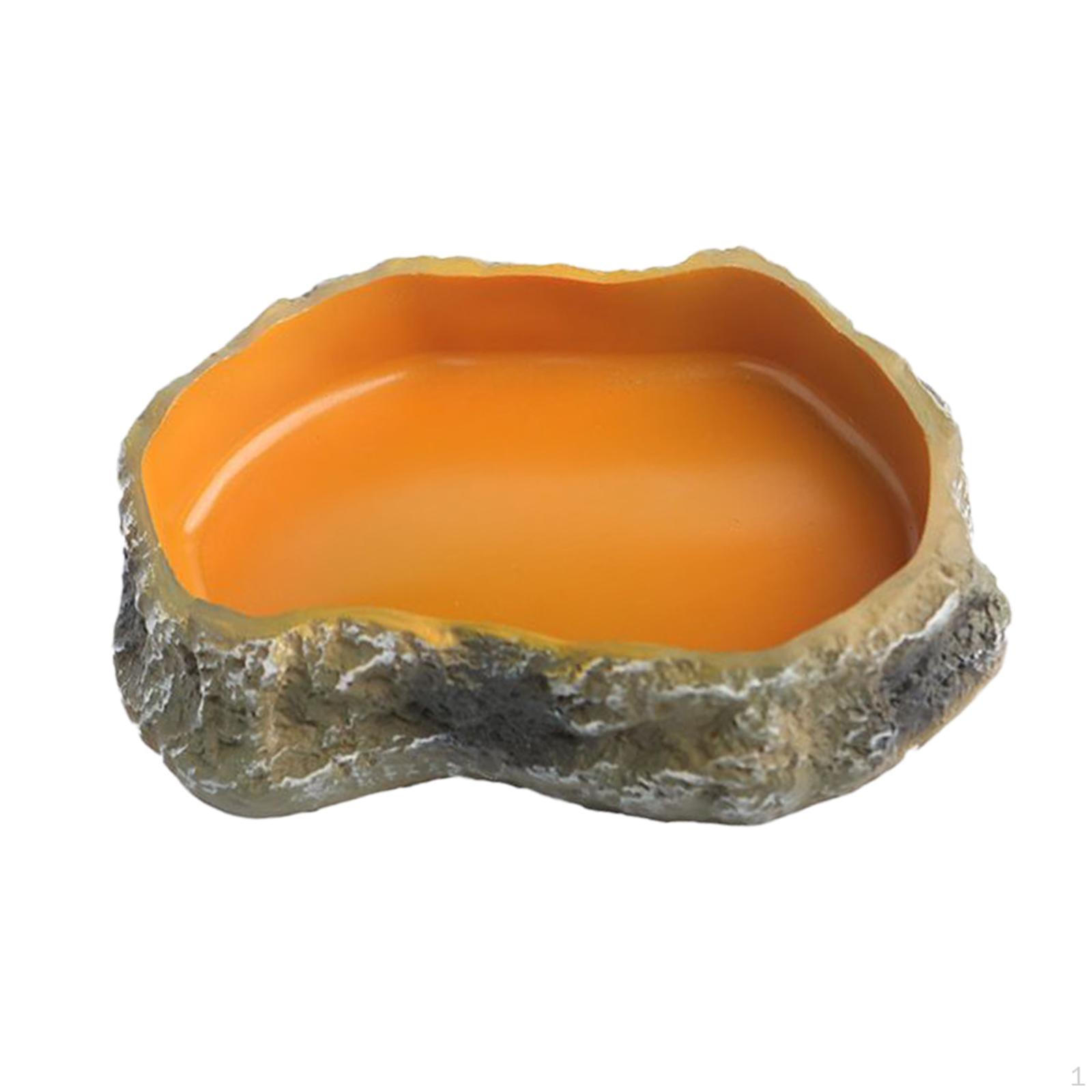 

Чаша для воды для рептилий, кормление амфибий, аксессуары для амфибий, декор для террариума, ящерицы, среда обитания для large