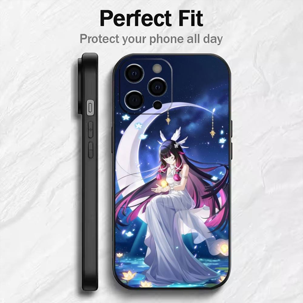 The Maiden C-Columbina-a Phone Case For iPhone17,16,15,14,13,12 Plus,Max Soft Silicone Black Cover