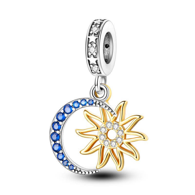 Marine Organism Seriescopper Charms Pendants Fit Original Pandora Bracelet Diy Beads Shell Pearls Conch Moon Star