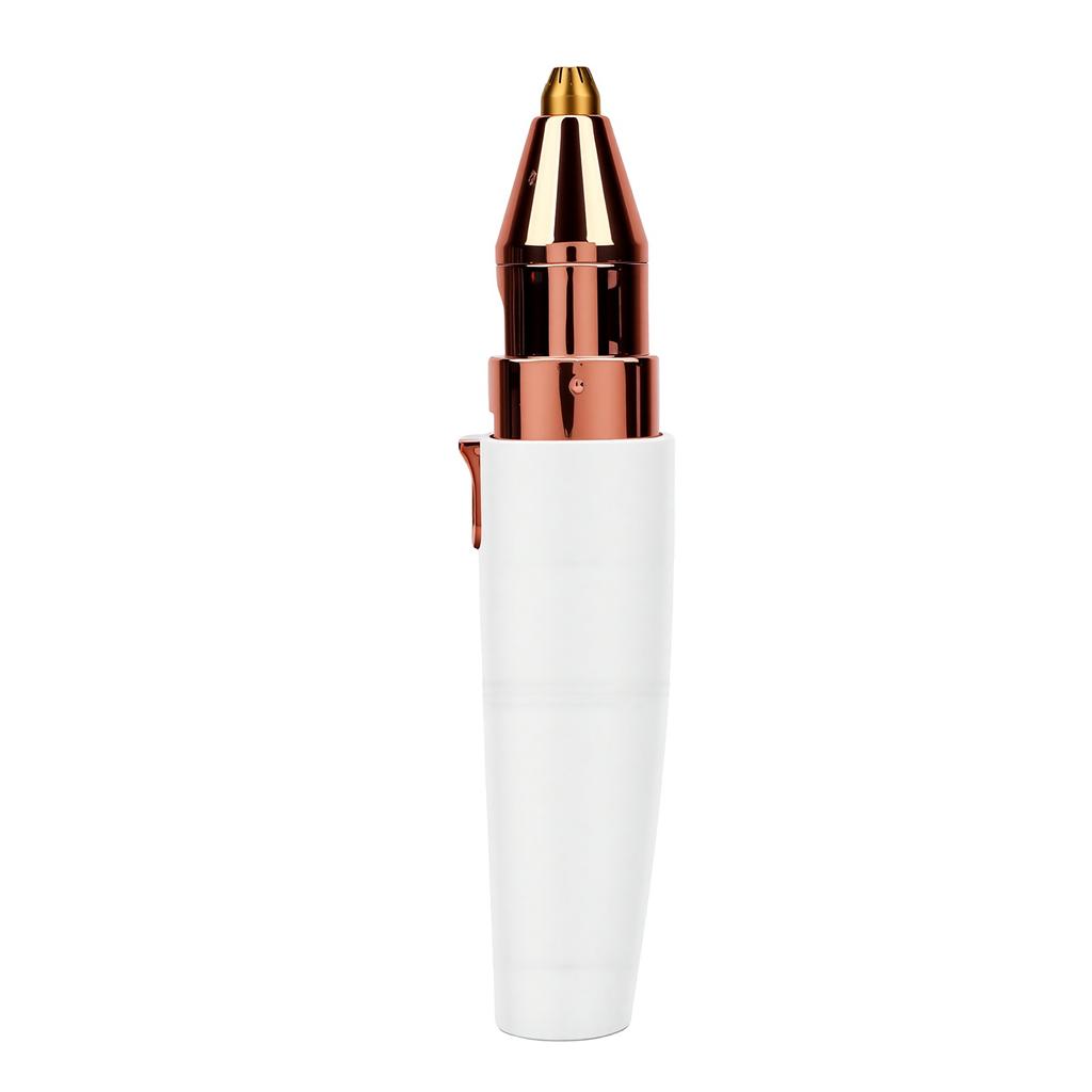 Kabelloser Haarentferner für Gesicht und Nase 2 in 1 Gesichts-Haarentferner Augenbrauen-Trimmer USB-wiederaufladbar mit LED-Licht