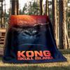 1pc King Kong Outdoor Flannel Throw Blanket Soft, Lightweight & Warm