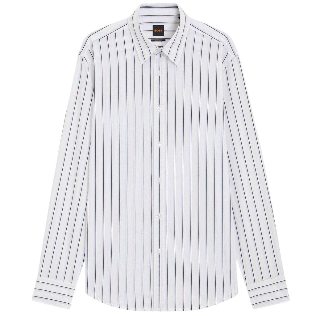 Boss Mens Striped Regular Shirt