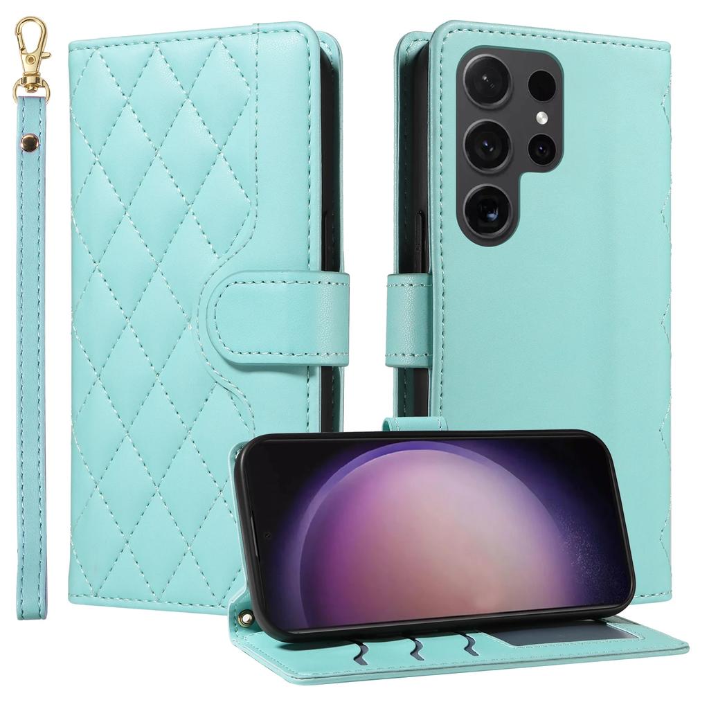 Crossbody Cards Solt Wallet Leather Case For Samsung Galaxy S24 Ultra S23 S22 Plus S21 A55 A25 A15 A35 A16 A06 Bag Pocket Cover