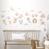 Cartoon Animal Balloon Wall Stickers for Children's Room Kids Room Wallpaper Bedroom Nursery Baby Room Decoration Decal Murals