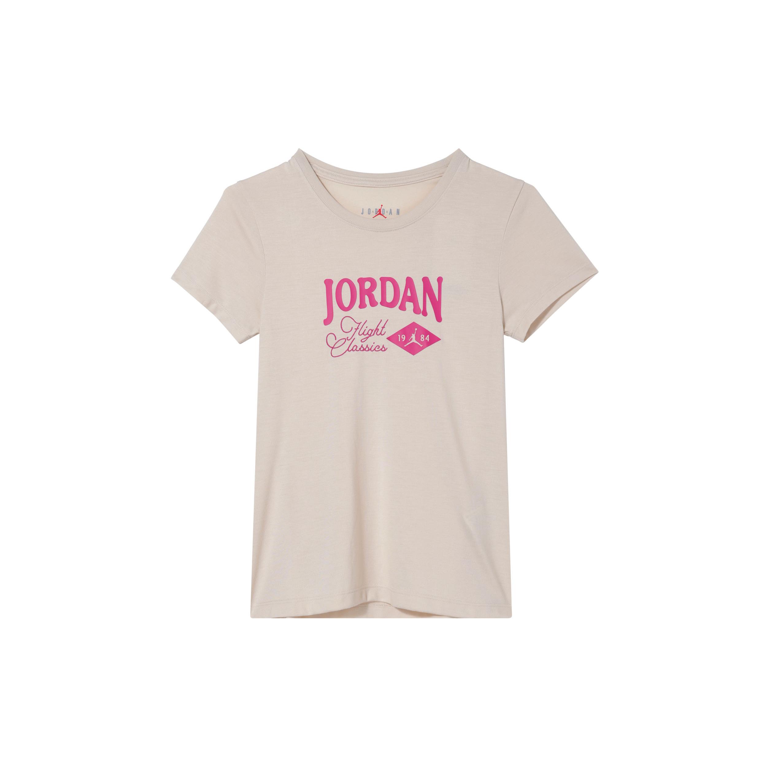

New Jordan Regular T-Shirt Women s Legendary Light Brown / Vitality Pink FN5724-203 S