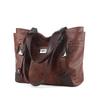 Fashion Retro Women's Leather Bag Soft Portable One-shoulder Messenger Tote Bag Large-capacity Women's Bag