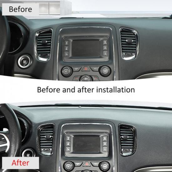 För 2011-20 Dodge Durango luftkonditioneringsventil utloppsring skyddslister tillbehör