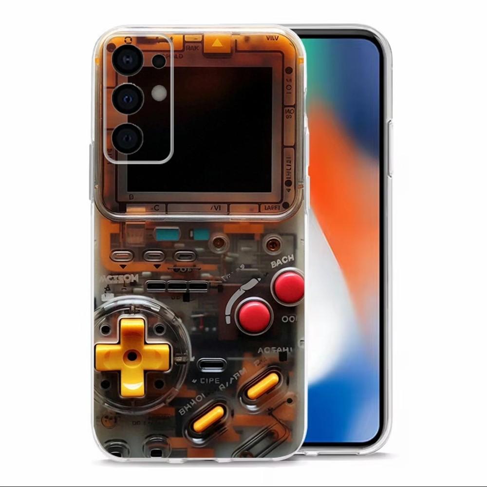 Video Game Boy Vintage GamePad Phone Case  For Samsung S30,S23,S21,S22,S20,Ultra,S20,FE,lite,S10,S9,S8,PIus Transparent Shell