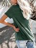 T-shirt da Donna Europea e Americana 2021 Scollo a V Manica Corta Tasca Ampia per Primavera ed Estate