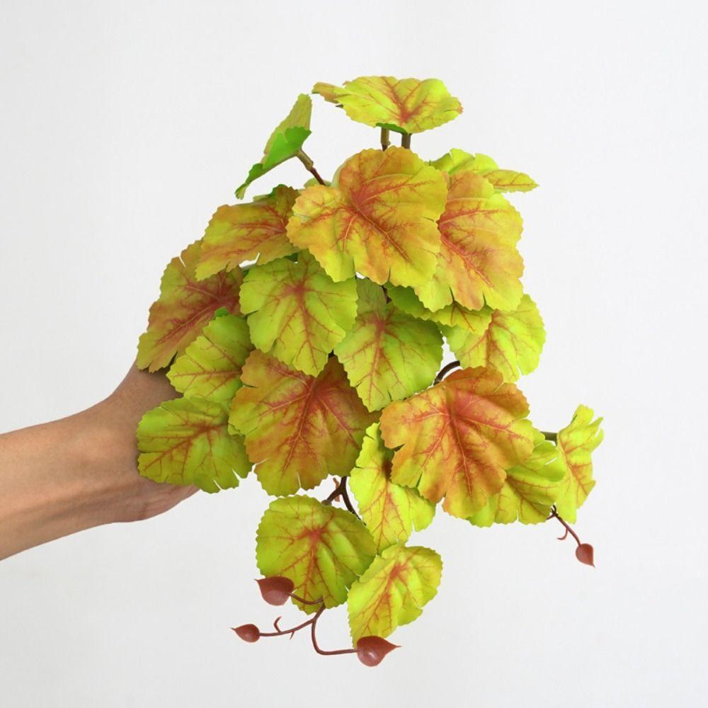 Tropical Plant Green Potted Plants Large Silk Turtle Back Bamboo Leaves  Wedding Party Decor