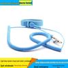 Anti-static Light Blue PU Wristband, High Elasticity, 2.5mm Wire Diameter, Available In 5m or 10m Lengths.