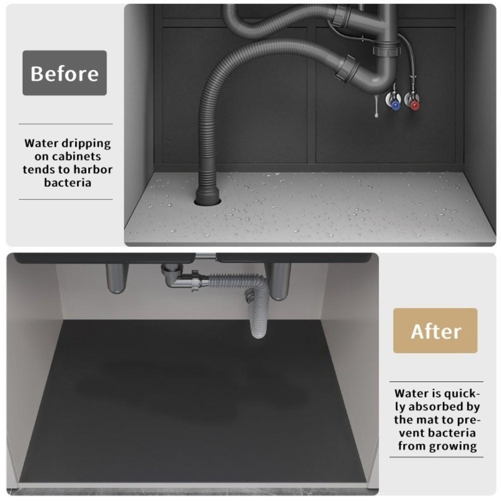 Covoraș Absorbant Sub Chiuvetă Diatom Mud Protecții Chiuvetă Liner Dulap pentru Bucătărie Baie