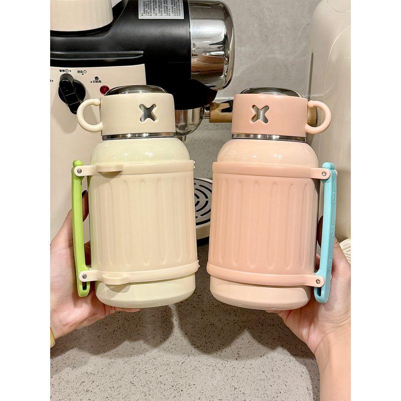 Large-Capacity Thermos Cup for Women, High-Looking 2025 New Model, Large Belly Water Cup with Lid for Drinking Water, 316 Stainless Steel Cup