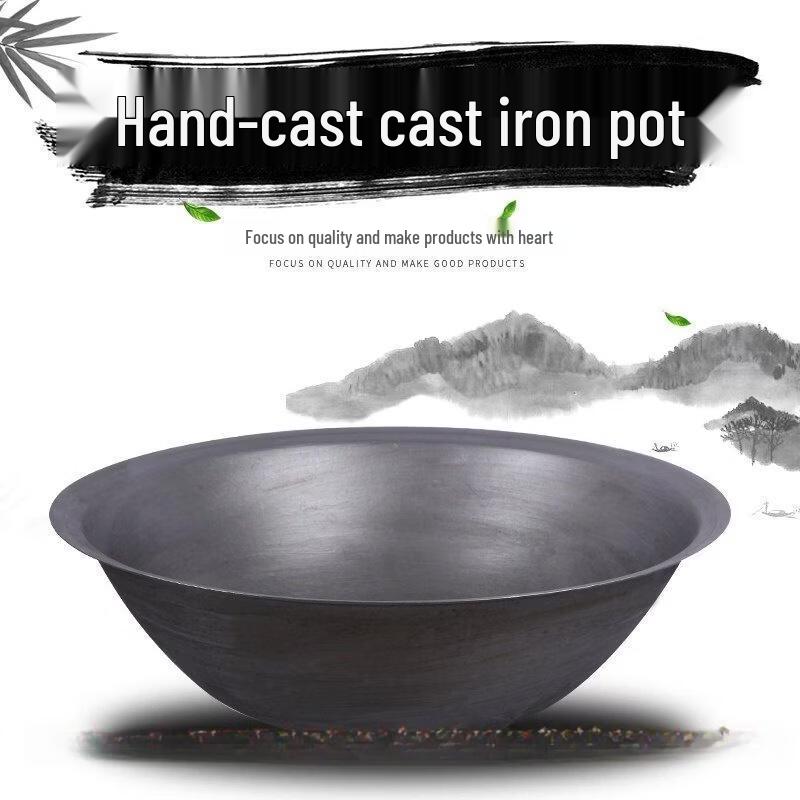 ZLIII Traditional Non-Coated Cast Iron Wok