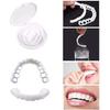 4-Piece Fake Teeth, Dentures, Instant Smile Teeth Covers, Cosmetic Teeth, Comfortable Fit, Most Comfortable Upper and Lower Teeth Care, Teeth Whitenin