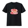 Weirdcore Aesthetic Eyes Tea Eyeballs In A Cup T Shirt Vintage Washed Versatile Soft Comfortable Breathable Slightly Fashion