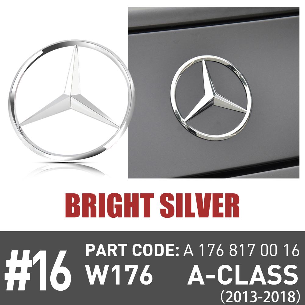 

GLC GLB ABS Tail Star Emblems Black Silver Rear Trunk Star Logo Stickers Badges for Benz A-CLASS A180 A200 A250 A45 AMG W176 A1 1PC