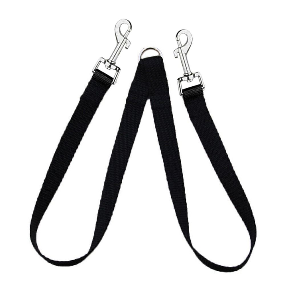 Starkes Nylon Zweirichtungsgeschirr Doppelleine Haustierleine Leine für zwei Hunde Leinenleine
