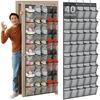 Over the Door Shoe Organizer with 40 Large Breathable Mesh Pockets, Space Saving Shoe Holder, Hanging Shoe Rack for Entryway Bedroom Closet Storage