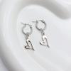 4Pairs Elegant Heart Shaped Earrings Unique and Fashionable Butterfly Hoop Earrings Elegant Earwear Accessory for Women