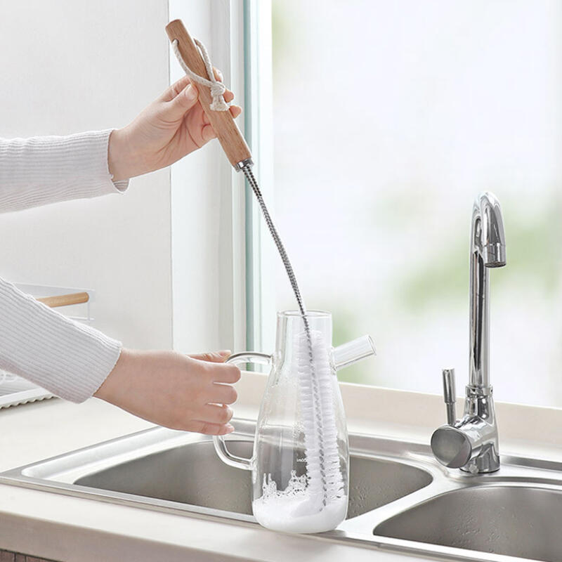 Stoop Stainless Steel Long Bottle Cleaning Brush