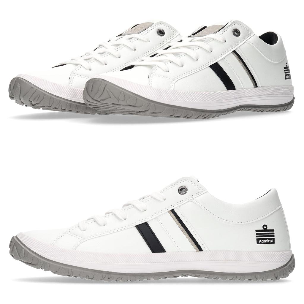 Admiral Sports ALBIE AD801 Herren-Sneaker in Weiß/Schwarz