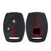 2 Buttons Silicone Car Remote Key Fob Case For Honda Civic 4D Jazz Gr8 Cr-V Srv Frv Fit Csx Chord 7 Accord Emblem Extra Screw
