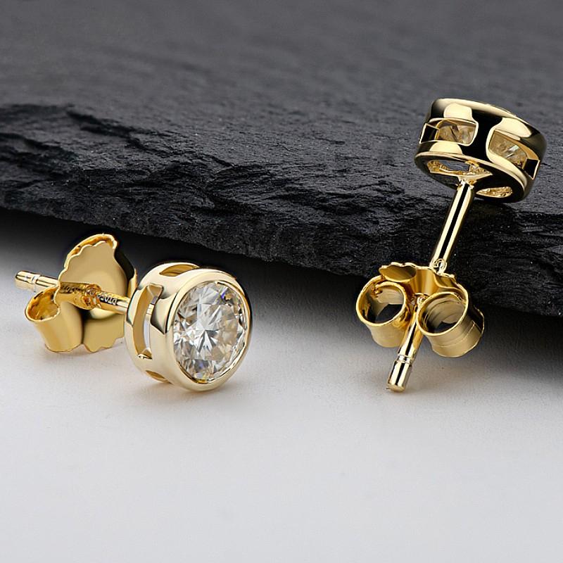 

Настоящие серьги-гвоздики с муассанитом и бриллиантами 0,5/1 карата D для женщин, 100% стерлинговое серебро 925 пробы, сверкающие ювелирные изделия с муассанитом 0.5 Carat