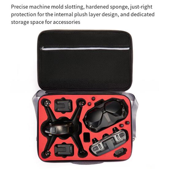 Drone Organizer Case Waterproof Drone Carrying Case Compatible with Goggles Batteries Remote Control Travel