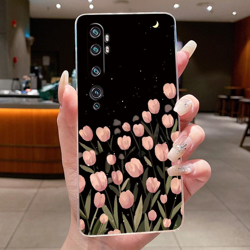 Phone Case For Xiaomi Mi cc9 Pro/Mi Note 10/Mi Note 10 Pro Butterfly Bow Protective Casing Transparent Soft Silicone TPU Cover