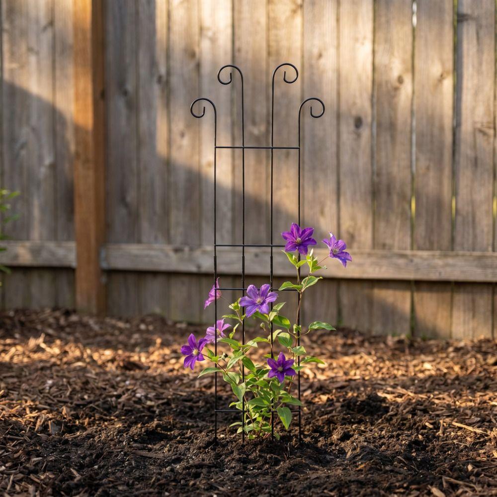 Decorative Garden Plant Trellis Iron Metal Plant Trellis Frame Plant Support Rack Garden Trellis
