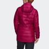 adidas Casual Outdoor Hooded Down Jacket Women Outerwear Red GH4592