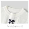 Navigare Girls' Australian Wool Blend Bowknot Knit Vest